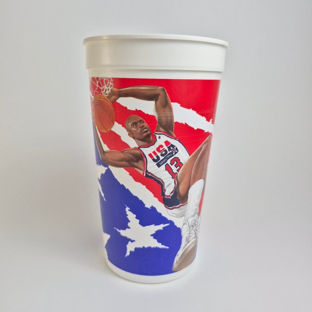 Vintage '94 McDonalds Shaq Shaquille ONeal Dream Team II USA Basketball Cup 32oz